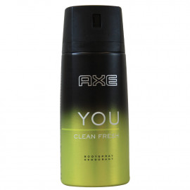 Axe desodorante bodyspray 150 ml. You Clean Fresh.