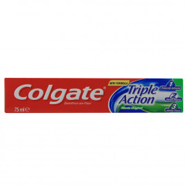 Colgate pasta de dientes 75 ml. Triple action.