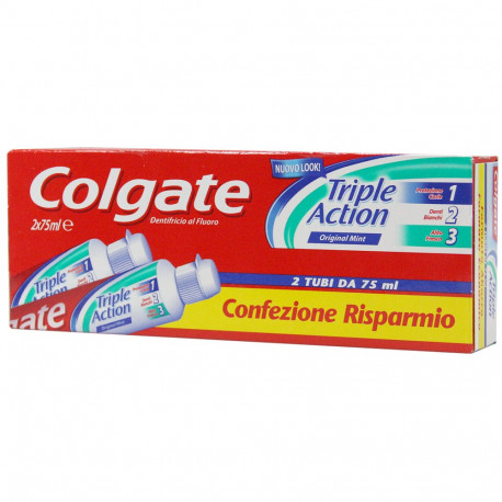 Colgate toothpaste 2X75 ml. Cavity protection.