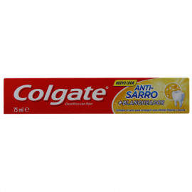 Colgate pasta de dientes 75 ml. Antisarro + Blanqueador.