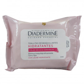 Diadermine cleansing wipes 25 u. Sensible skin.