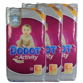 Dodot diapers 174 u. 3X58 u. 8-14 kg. Activity size 4.