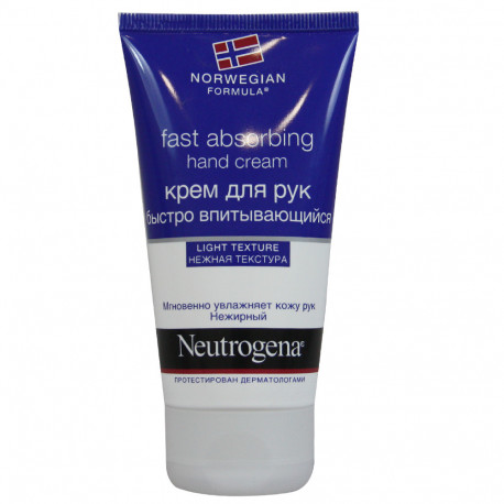 Neutrogena crema de manos 75 ml. Rápida absorción.
