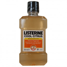Listerine antiséptico bucal 250 ml. Frescor cítrico.