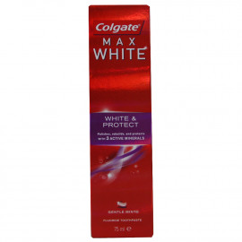 Colgate pasta de dientes 75 ml. Max White blanquea y protege.