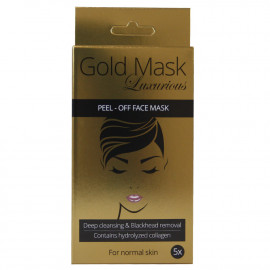 Sence beauty mascarilla facial 5 u. Gold colágeno hidrolizado piel normal.