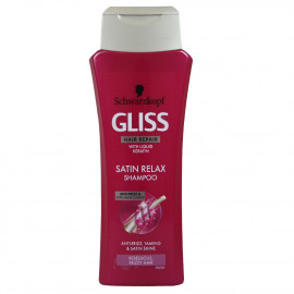 Gliss shampoo 250 ml. Satin relax with liquid keratin.