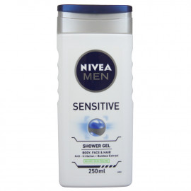 Nivea Men gel de ducha 250 ml. Cuerpo y cabello sensitive.