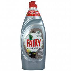 Fairy lavavajillas líquido 650 ml. Platinum lima y limón.