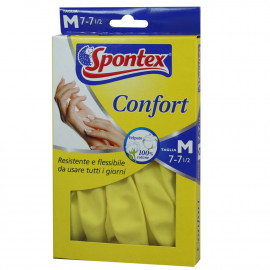 Spontex gloves comfort 6u. Size M.