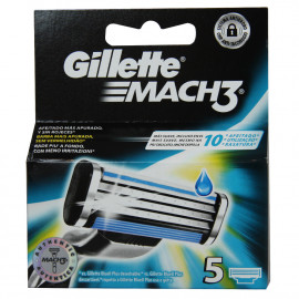 Gillette Mach 3 blades 5 u.