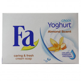 Fa pastilla de jabón 90 gr. Yoghurt esencia de almendra.