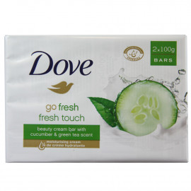 Dove bar soap 2X100 gr. Go fresh cucumber.