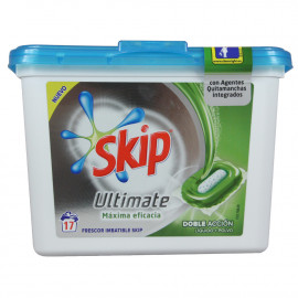 Skip detergente en cápsulas 17 u. Ultimate doble acción (caja 3 u.)