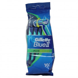 Gillette Blue II plus maquinilla de afeitar 10 u. Slalom.