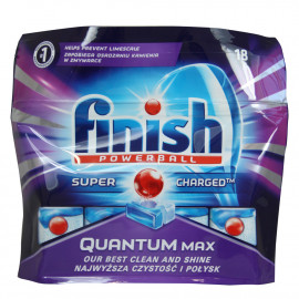 Finish dishwasher powerball super power 18 u. Quantum max.