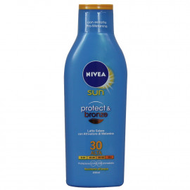 Nivea Sun solar milk 200 ml. Protection 30 bronzer & protect.