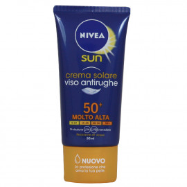 Nivea Sun crema solar 50 ml. Protección 50 anti-arrugas.