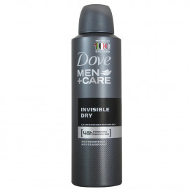 Dove desodorante spray 200 ml. Men invisible dry.