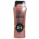Gliss shampoo 2X250 ml. Force & resistance with liquid keratin.