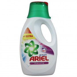 Ariel detergente gel 12+1 dosis 845 ml. Color y Estilo.