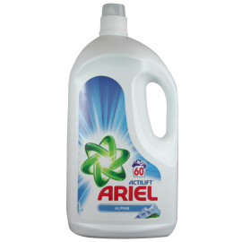 Ariel detergent gel 60 dose 3,900 ml. Actilift Alpine.