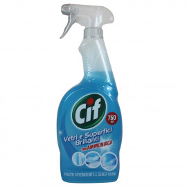Cif clean and brightness spray 750 ml. Crystals and shiny surfaces ammonia.