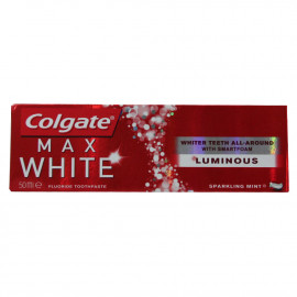 Colgate pasta de dientes 50 ml. Max White Luminous.