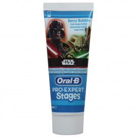 Oral B pasta de dientes 75 ml. Pro-Expert Stages. Frutos Rojos. Star Wars.