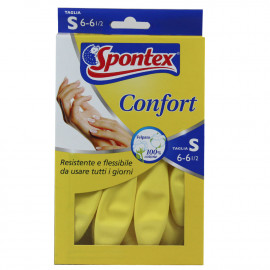 Spontex gloves comfort 6u. Size S.