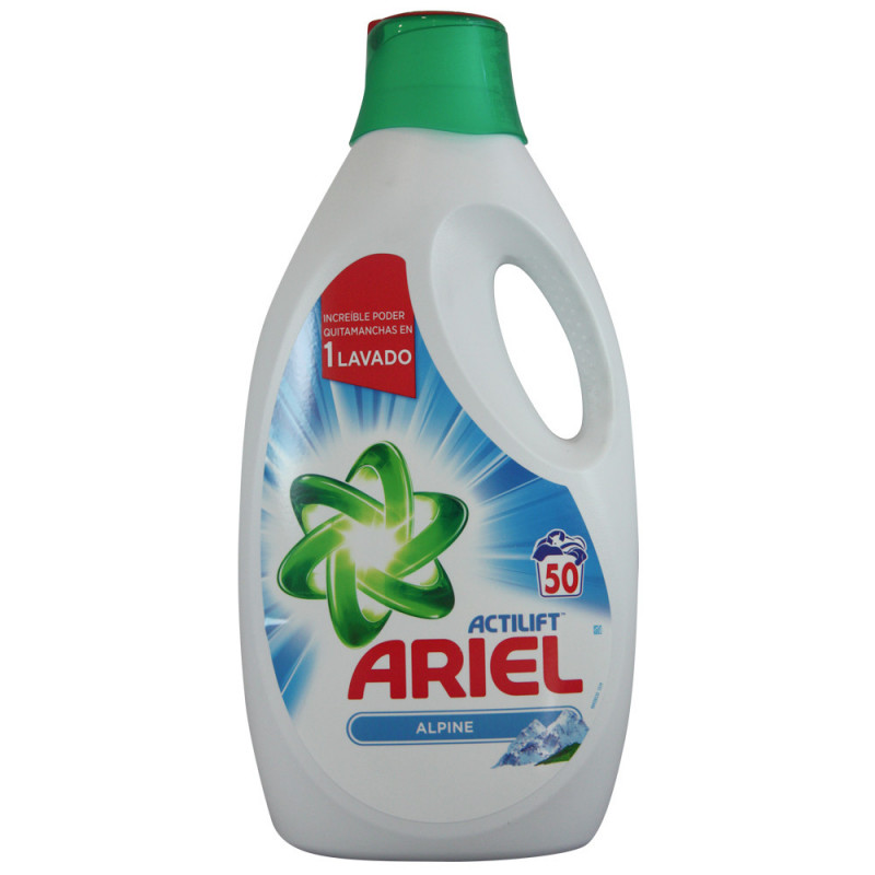 Ariel detergente gel 50 dosis 3,250 l. Alpine Actilift. - Tarraco 