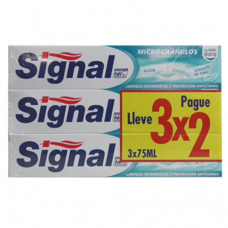 Signal toothpaste pack 3X2 Micro-granules.
