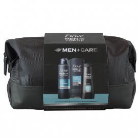 Dove Men neceser (caja 6 u.) desodorante 200 ml. + gel de ducha 400 ml. + champú 250 ml. Clean Comfort.