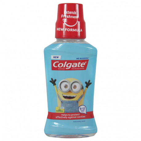 Colgate mouthwash 250 ml. Minions soft mint.