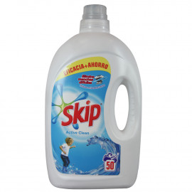 Skip detergente líquido 50 dosis 3 l. Active Clean.