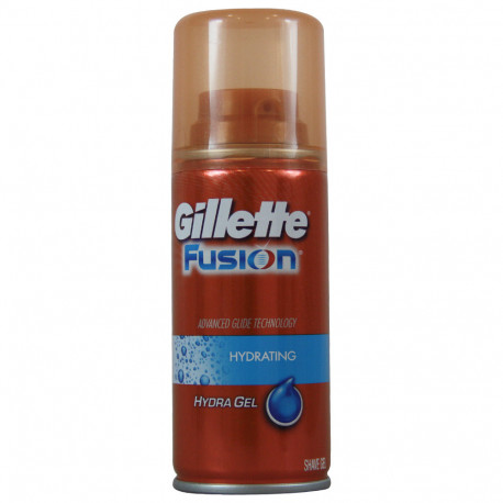 Gillette Fusion gel de afeitar 75 ml. Hydra gel hidratante.
