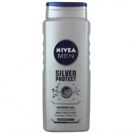 Nivea Men gel de ducha 500 ml. Silver protect.