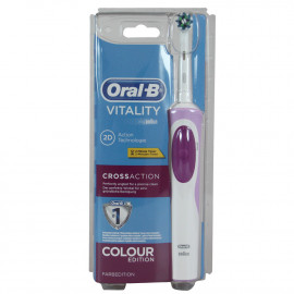Oral B cepillo de dientes eléctrico. Vitality Cross Action Color Edition morado.