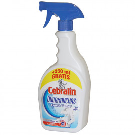 Cebralín stain-remover spray 500+250 ml. White clothes.