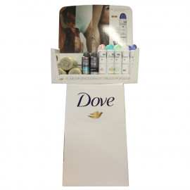 Dove display 64 u. Deodorant assortment men & women 200 ml. + Body cream 75 ml.