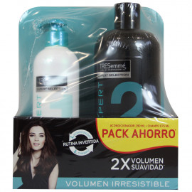 Tresemmé pack champú 675 ml. + Acondicionador pre-lavado 290 ml. Volumen Irresistible.
