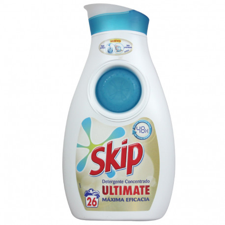 Skip detergente líquido 26 dosis 910 ml. Ultimate concentrado.