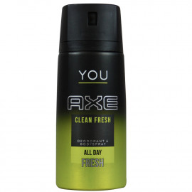 AXE deodorant bodyspray 150 ml. Fresh You Clean Fresh.