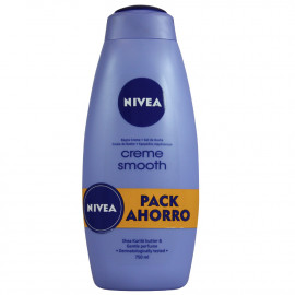 Nivea shower gel 2X750 ml. Creme smooth.