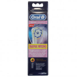 Oral B recambio cepillo de dientes eléctrico 4 u. Sensi Ultra delgado.
