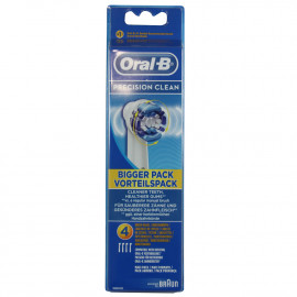 Oral B refill electric toothbrush 4 u. Precision Clean.