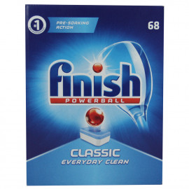 Finish dishwasher powerball tabs 68 u. Classic.