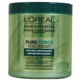 L'Oréal hair mask 200 ml. Pure force for damaged hair.