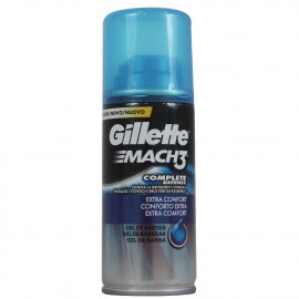 Gillette Mach 3 shaving gel 75 ml. Extra comfort.