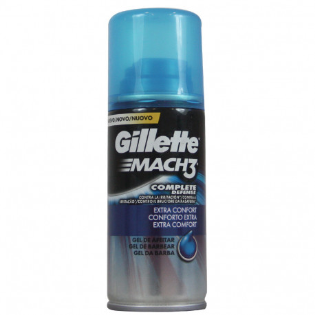 Gillette Mach 3 gel de afeitar 75 ml. Extra confort.